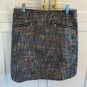 Tweed Multicolored Mini Skirt